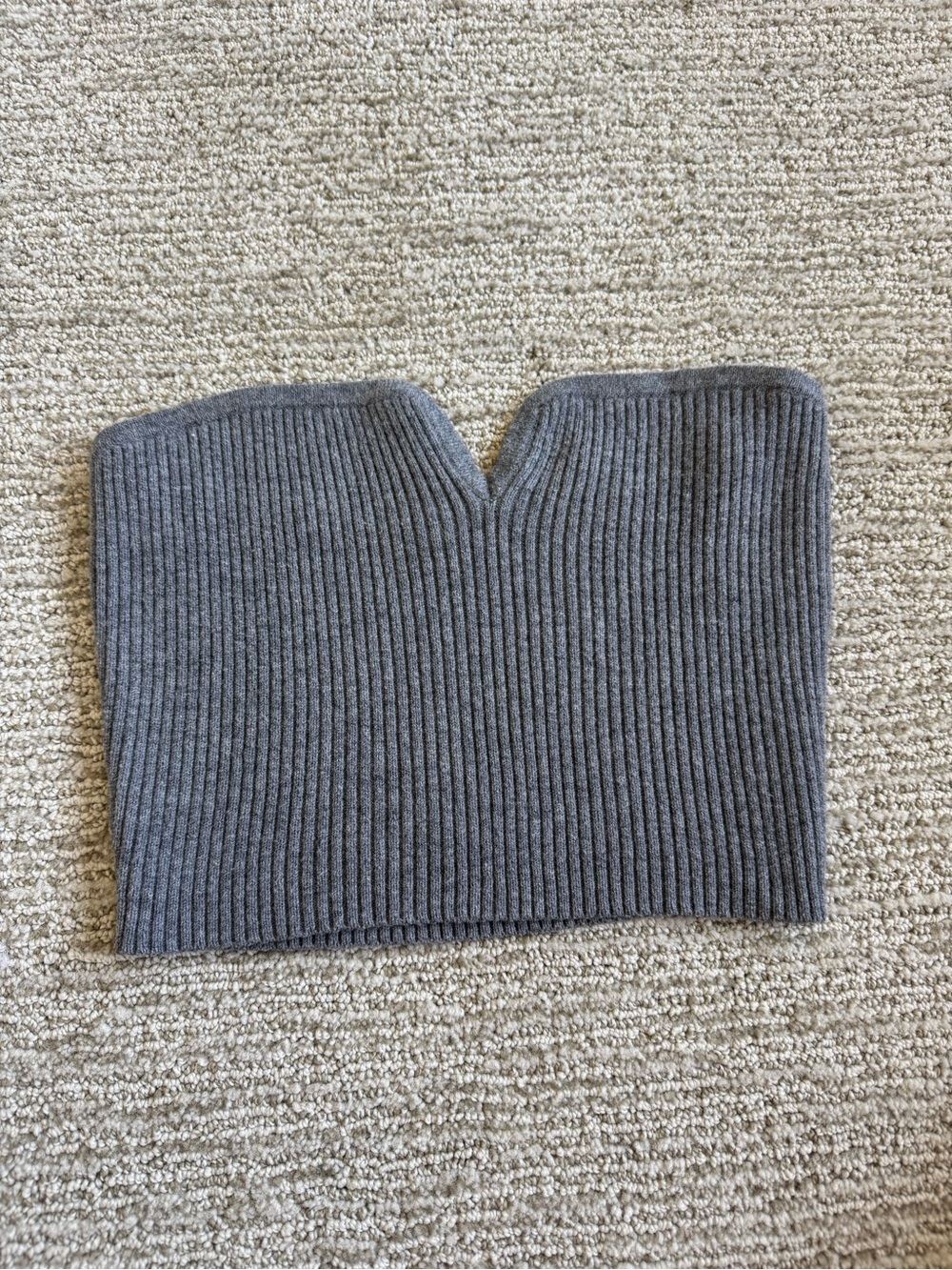 Wild Fable Ribbed Tube Top Gray Y2K Bandeau